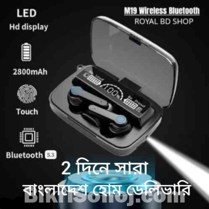 M19 Bluetooth earbud.